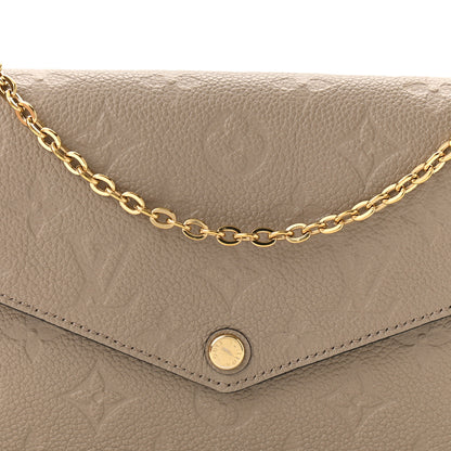 Louis Vuitton Empreinte Pochette Felicie Chain Wallet Tourterelle 6 of 11