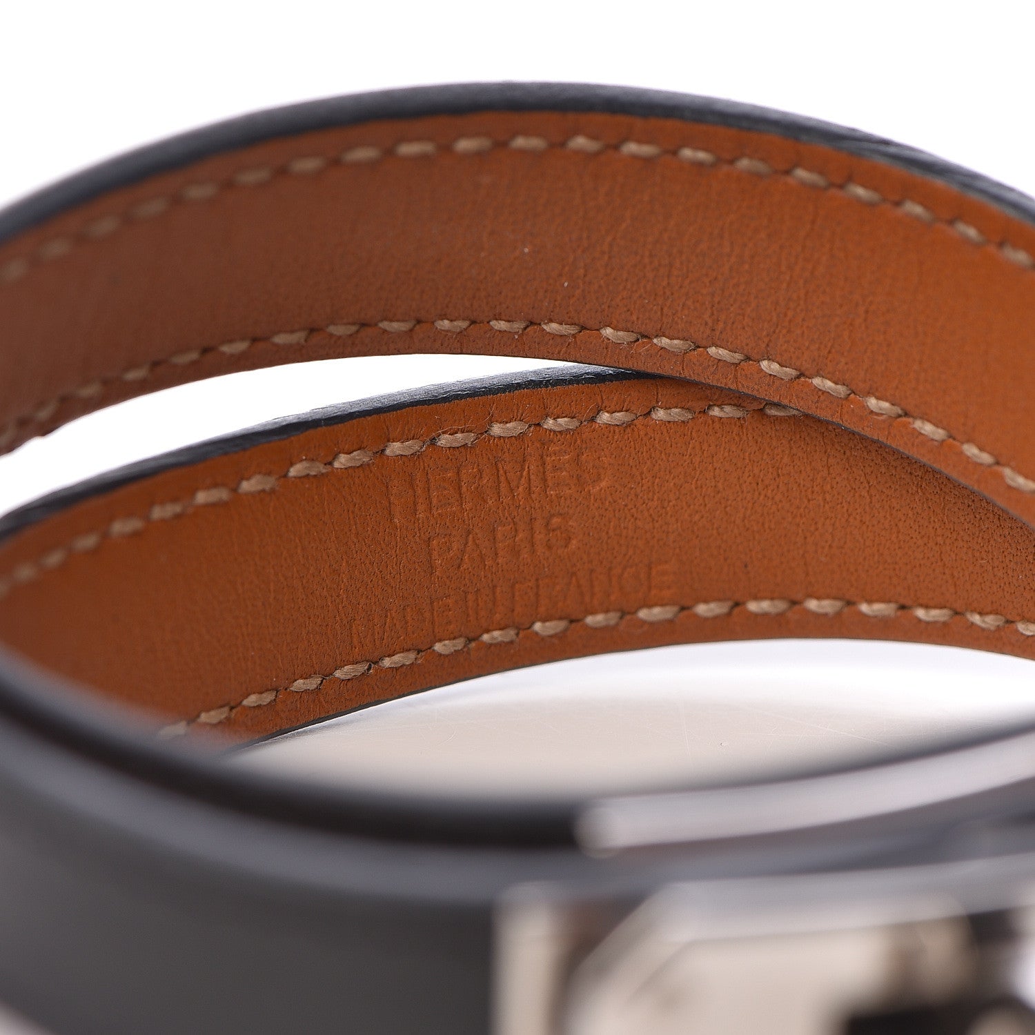 Hermes Swift Kelly Double Tour Bracelet S Black 4 of 8