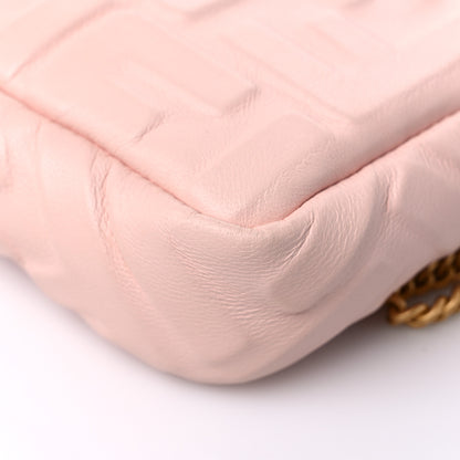 Fendi Nappa FF 1974 Embossed Mini Baguette Rosa Quarzo 11 of 13
