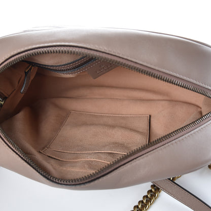 Gucci Calfskin Matelasse Medium GG Marmont Chain Shoulder Bag Porcelain Rose 5 of 7