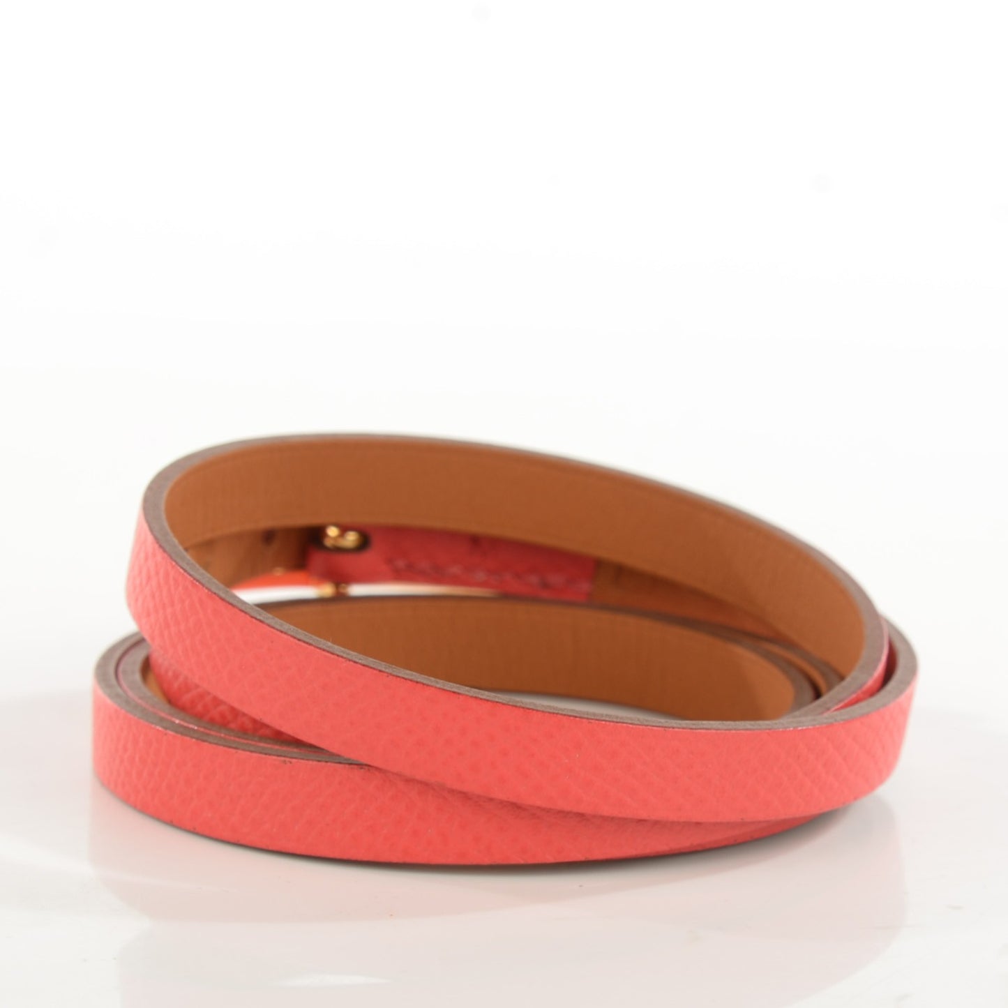 Epsom Hapi 3MM Triple Tour Wrap Bracelet M Rose Jaipur