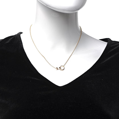 Cartier 18K Pink Gold Interlocking LOVE Necklace 2 of 5