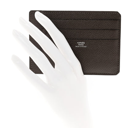 Hermes Epsom City 8CC Card Holder Chocolate 2 of 6