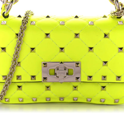 Valentino Garavani Calfskin Mini Rockstud Spike Shoulder Bag Lime 8 of 8