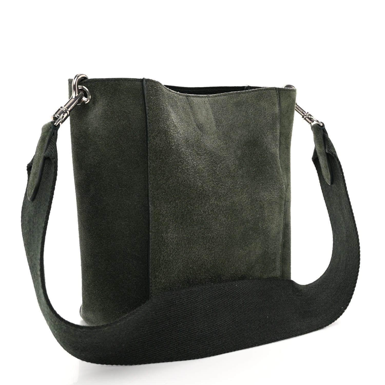 Celine Suede Calfskin Sangle Bucket Bag Amazone 3 of 9