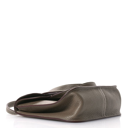 Hermes Taurillon Clemence Halzan 25 Etoupe 4 of 11