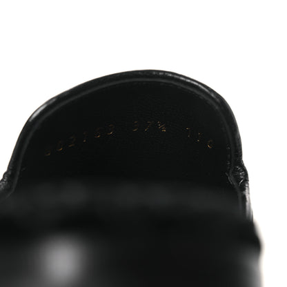 Gucci Velvet GG Monogram Womens Princetown Slippers 37.5 Black 10 of 12