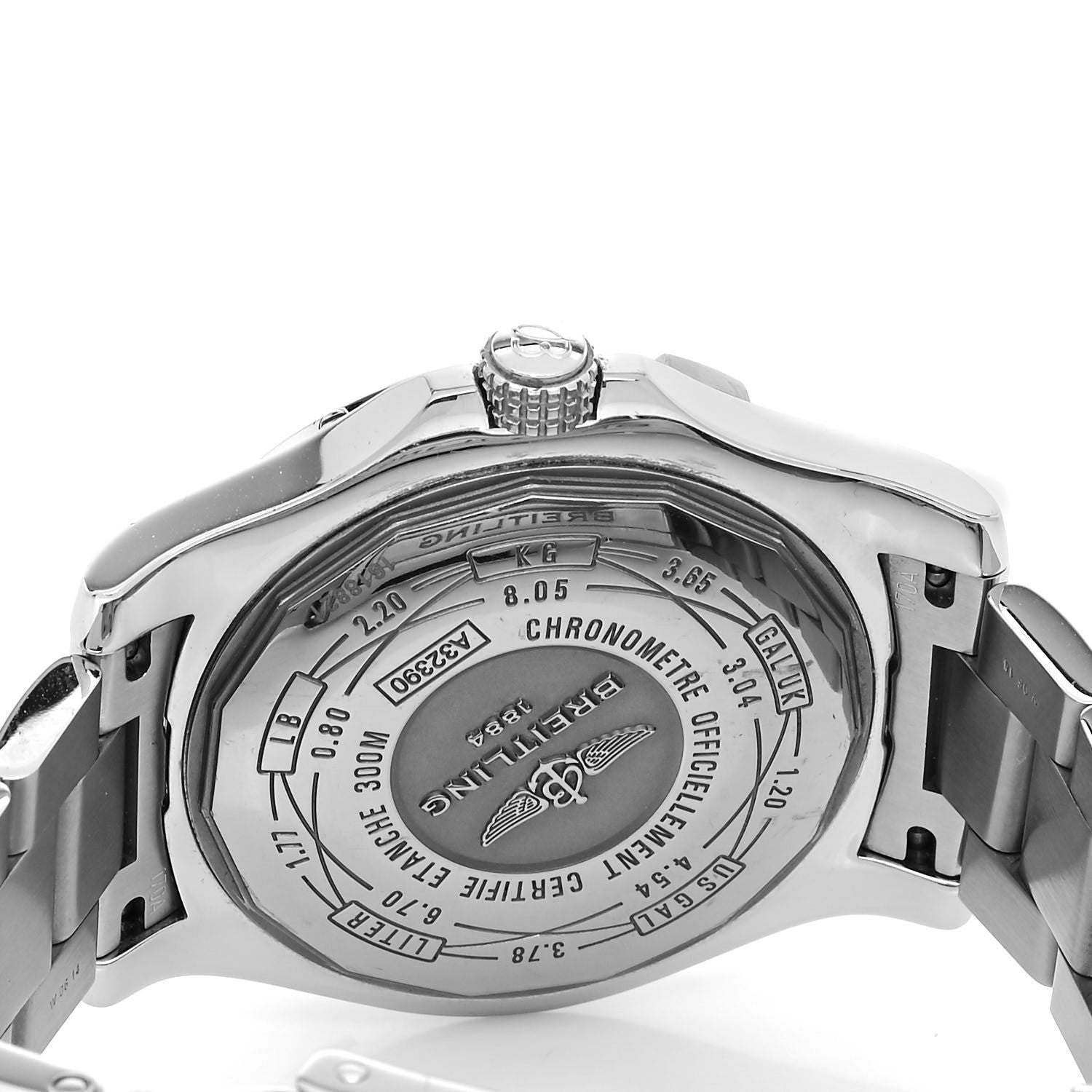 Breitling Stainless Steel 44mm Super Avenger II GMT Automatic Watch Taupe A32390 4 of 5