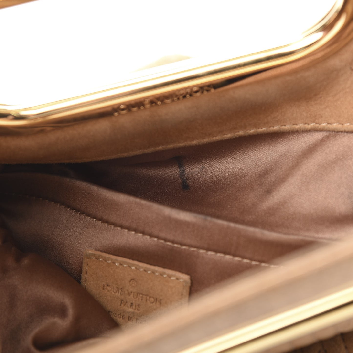 Suede Monogram Motard Afterdark Clutch Powder