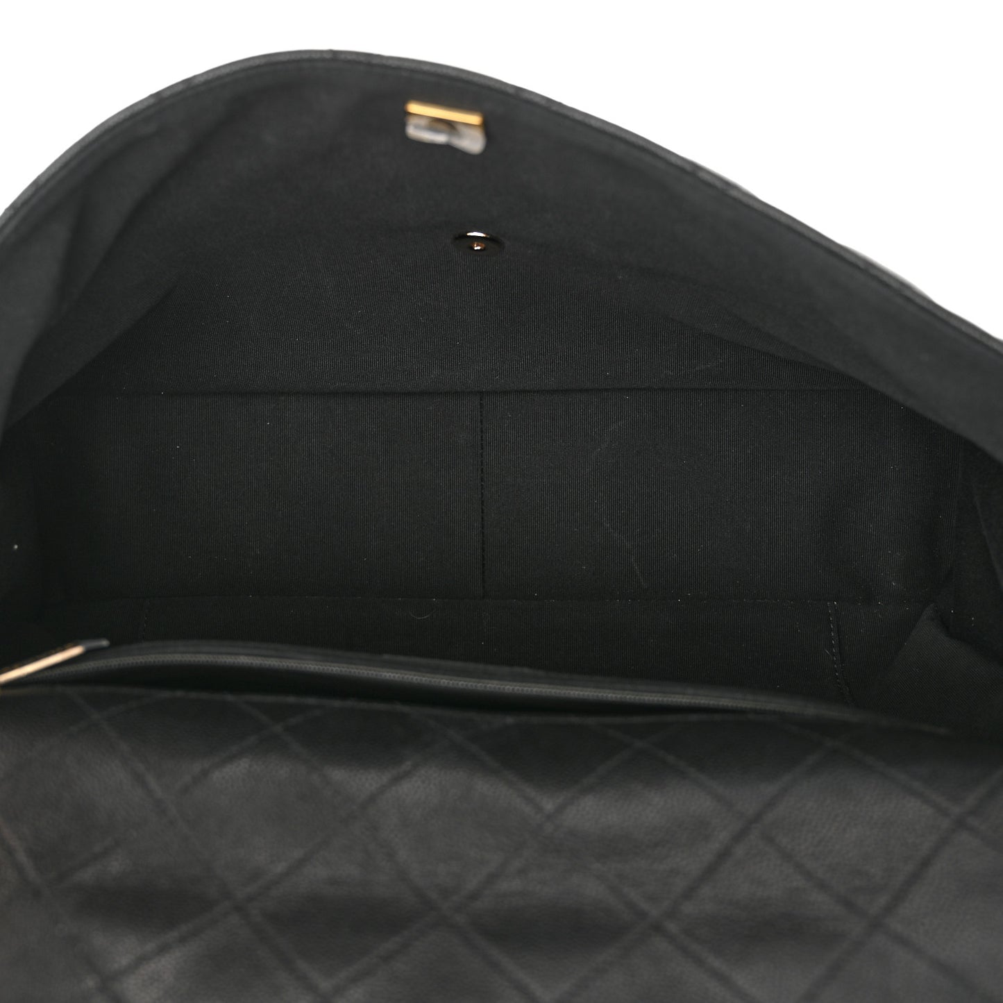 Caviar Quilted XXL Travel Flap Bag Black