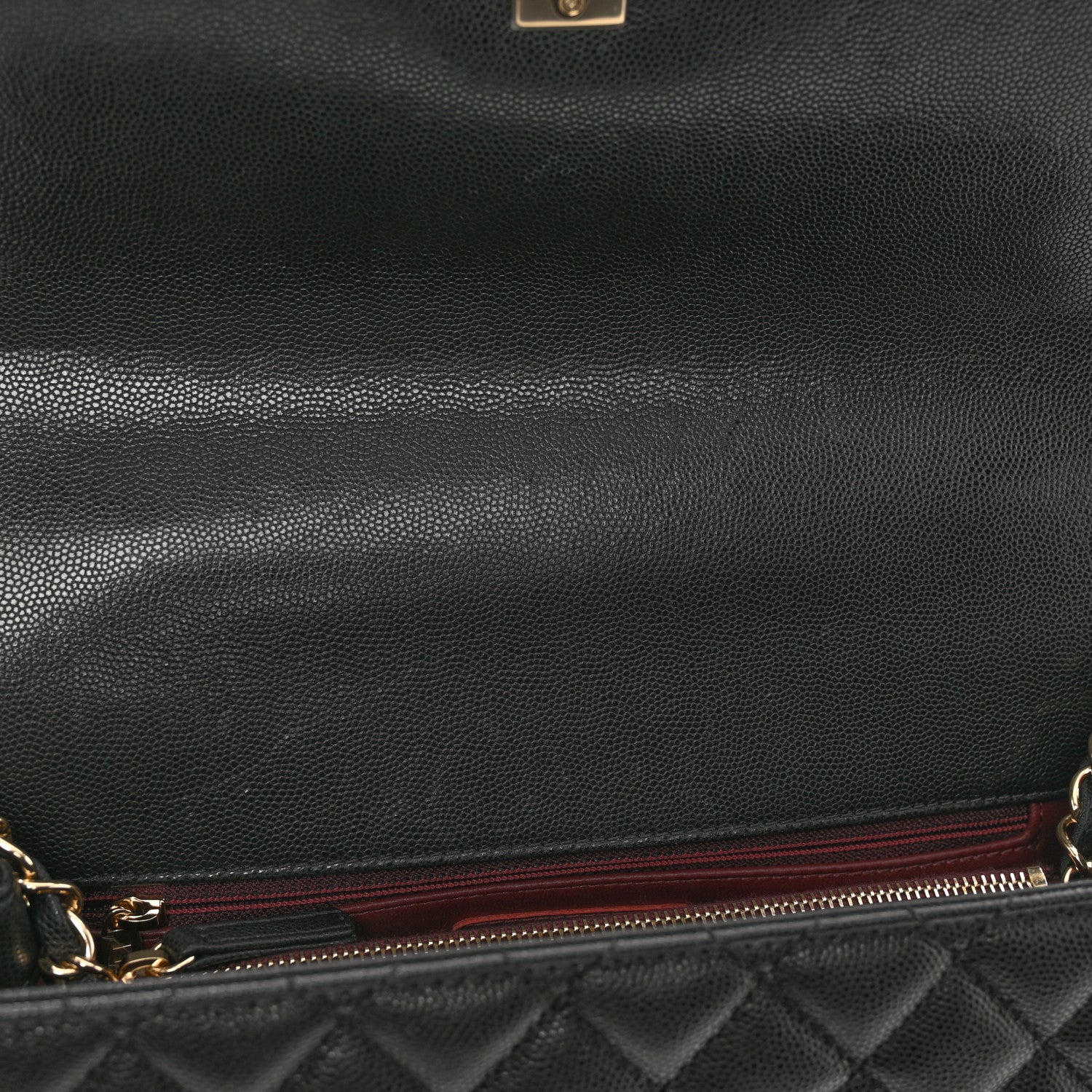 Chanel Caviar Quilted Medium Coco Handle Flap Black 11 of 11