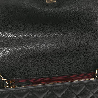 Chanel Caviar Quilted Medium Coco Handle Flap Black 11 of 11