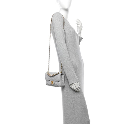 Chanel Caviar Quilted Mini Flap Grey 2 of 11