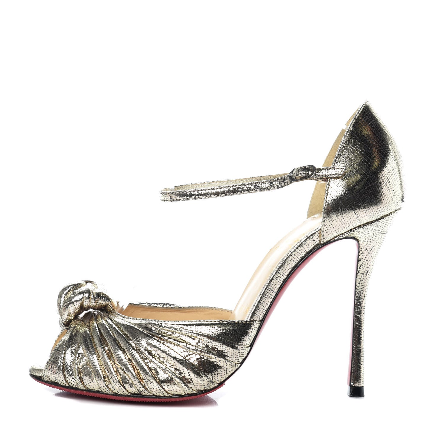Metallic Nappa Marchavekel Knot Sandals 37.5 Gold