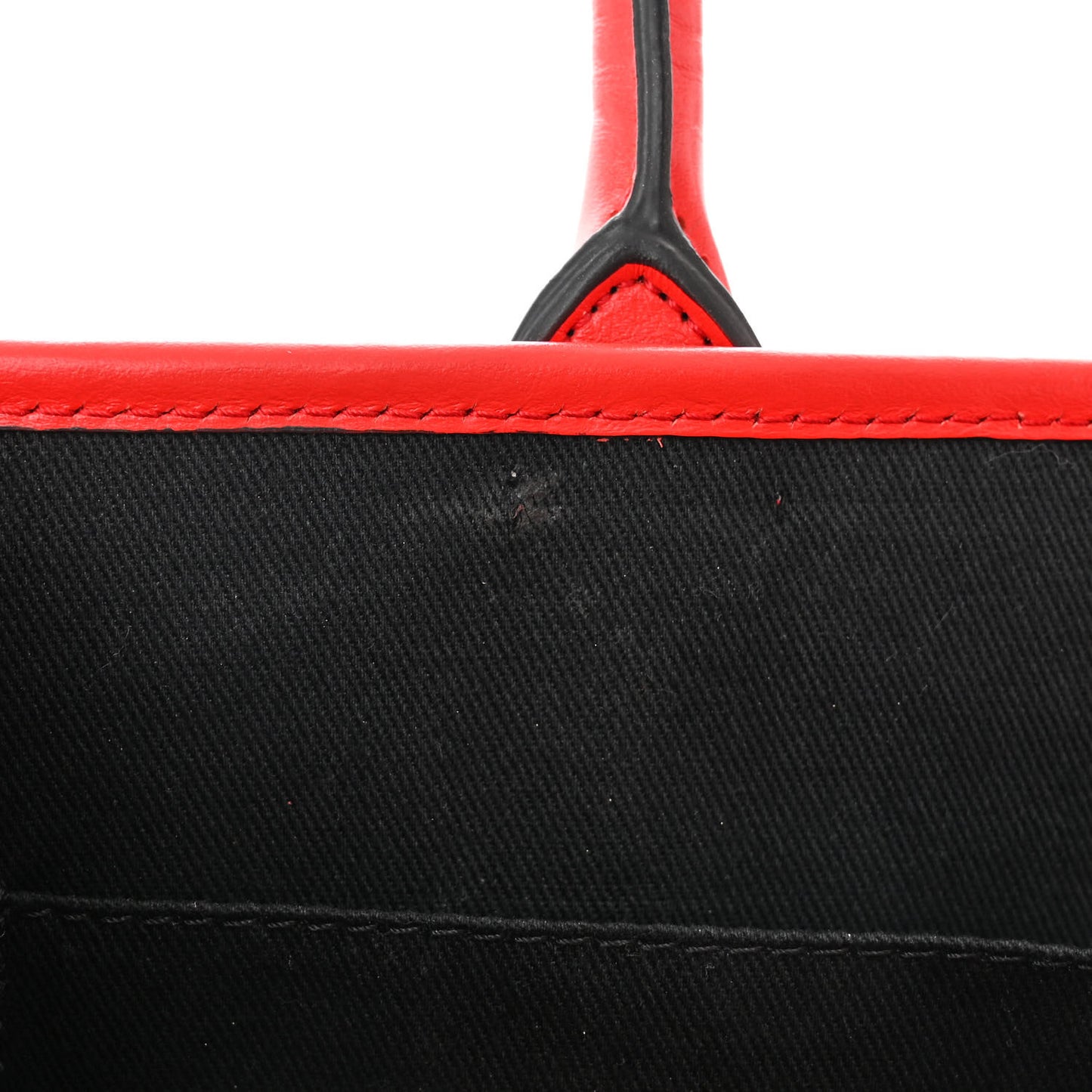 Coated Canvas Calfskin La Greca Signature Tote Bag Blue Red