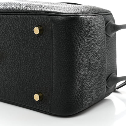 Hermes Taurillon Clemence Lindy 26 Black 10 of 10
