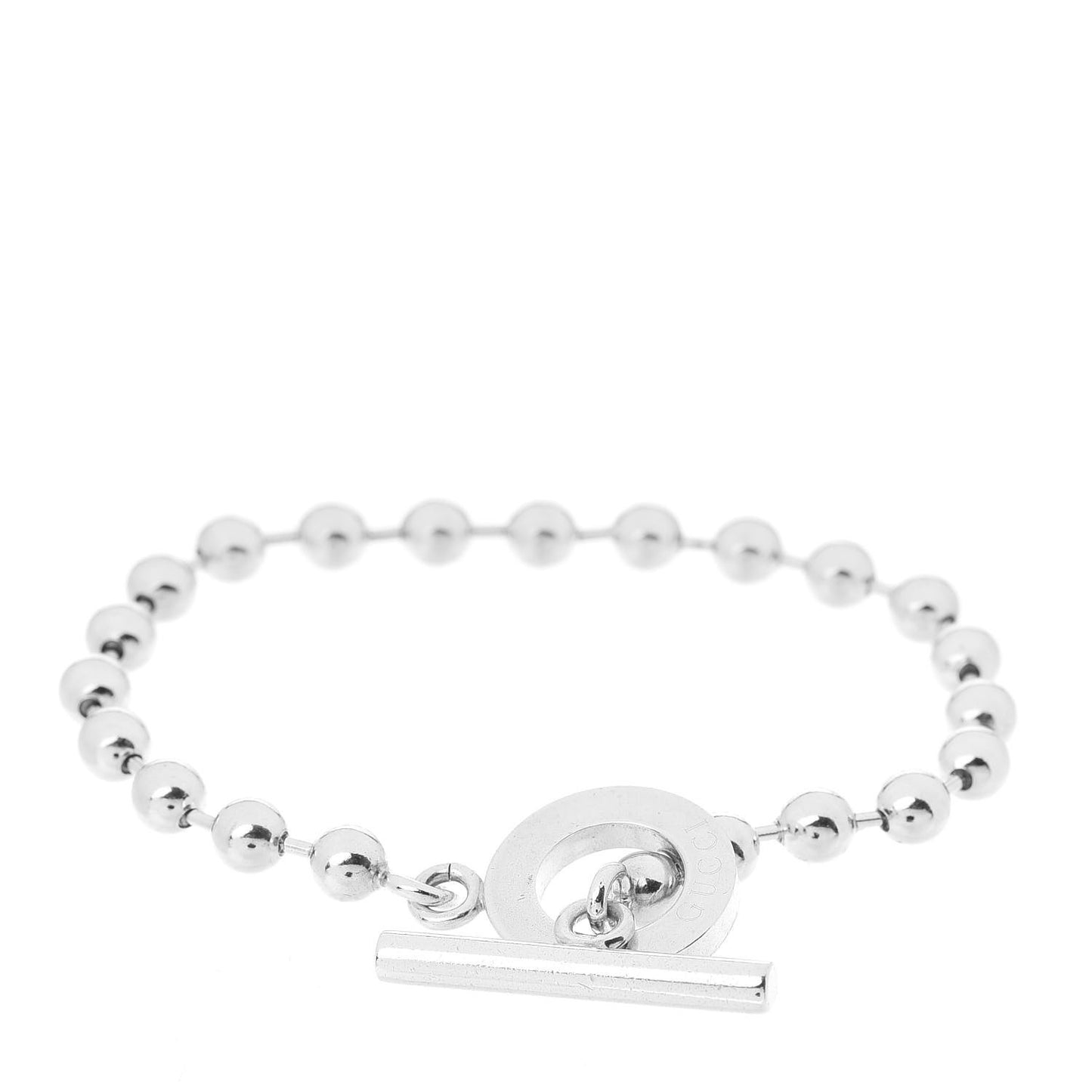 Sterling Silver Boule Toggle Bracelet
