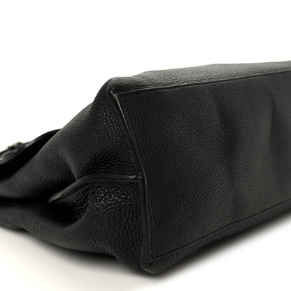 Gucci Cellarius Calfskin Bamboo Daily Top Handle Bag Black 9 of 10