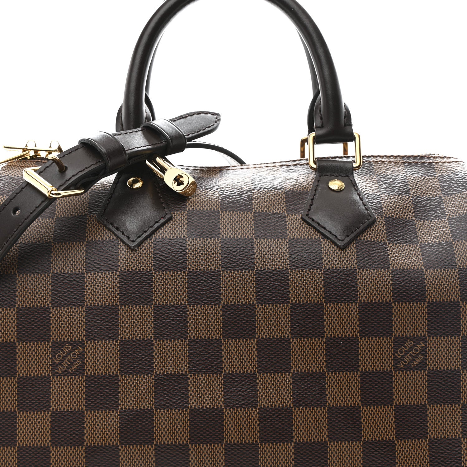 Louis Vuitton Damier Ebene Speedy Bandouliere 25 7 of 9