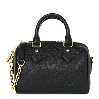 Louis Vuitton Empreinte Monogram Giant Speedy Bandouliere 20 Black 1 of 12
