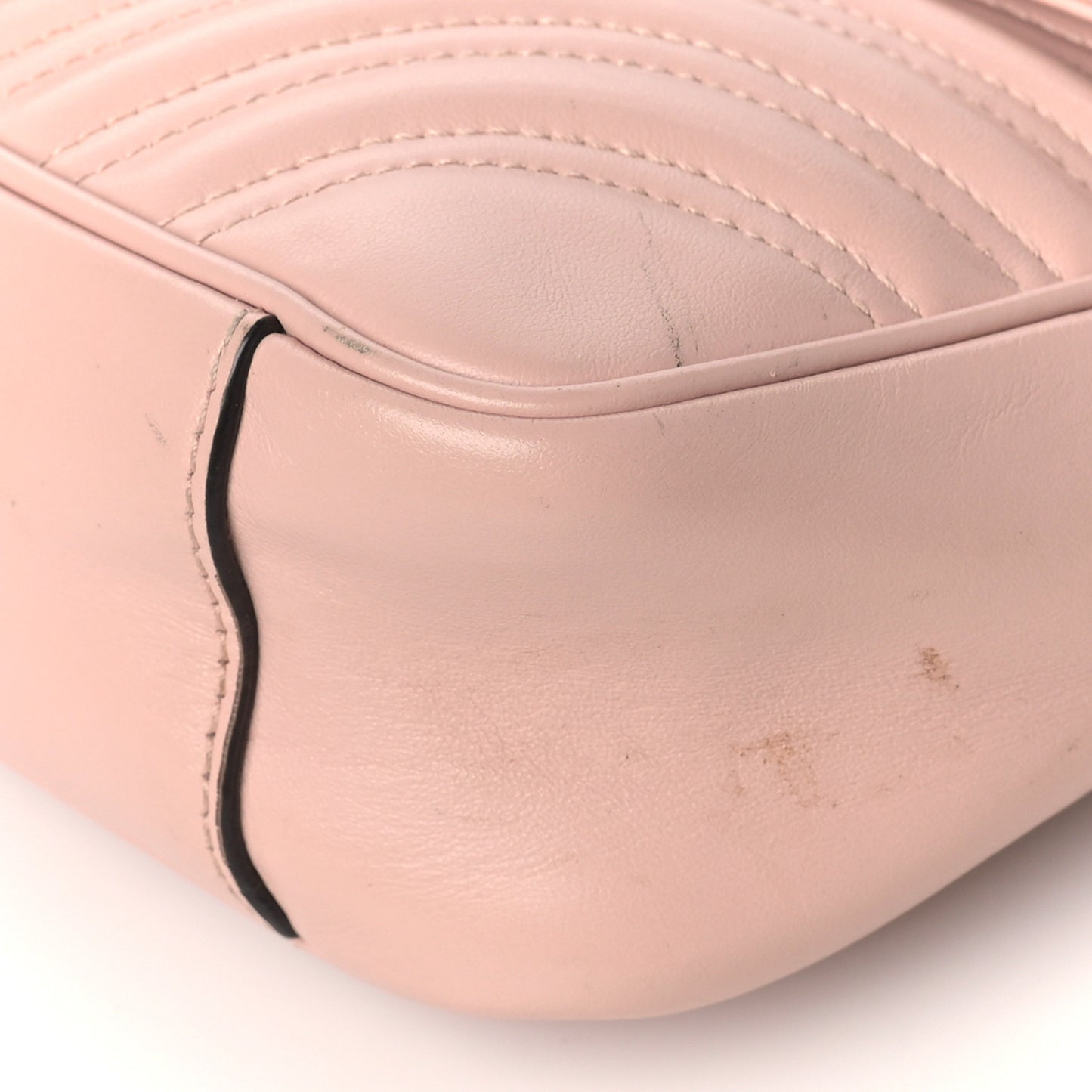 Calfskin Matelasse Small GG Marmont Shoulder Bag Perfect Pink