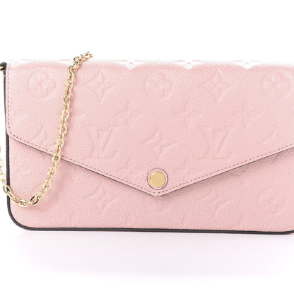 Louis Vuitton Empreinte Pochette Felicie Chain Wallet Rose Poudre 8 of 9