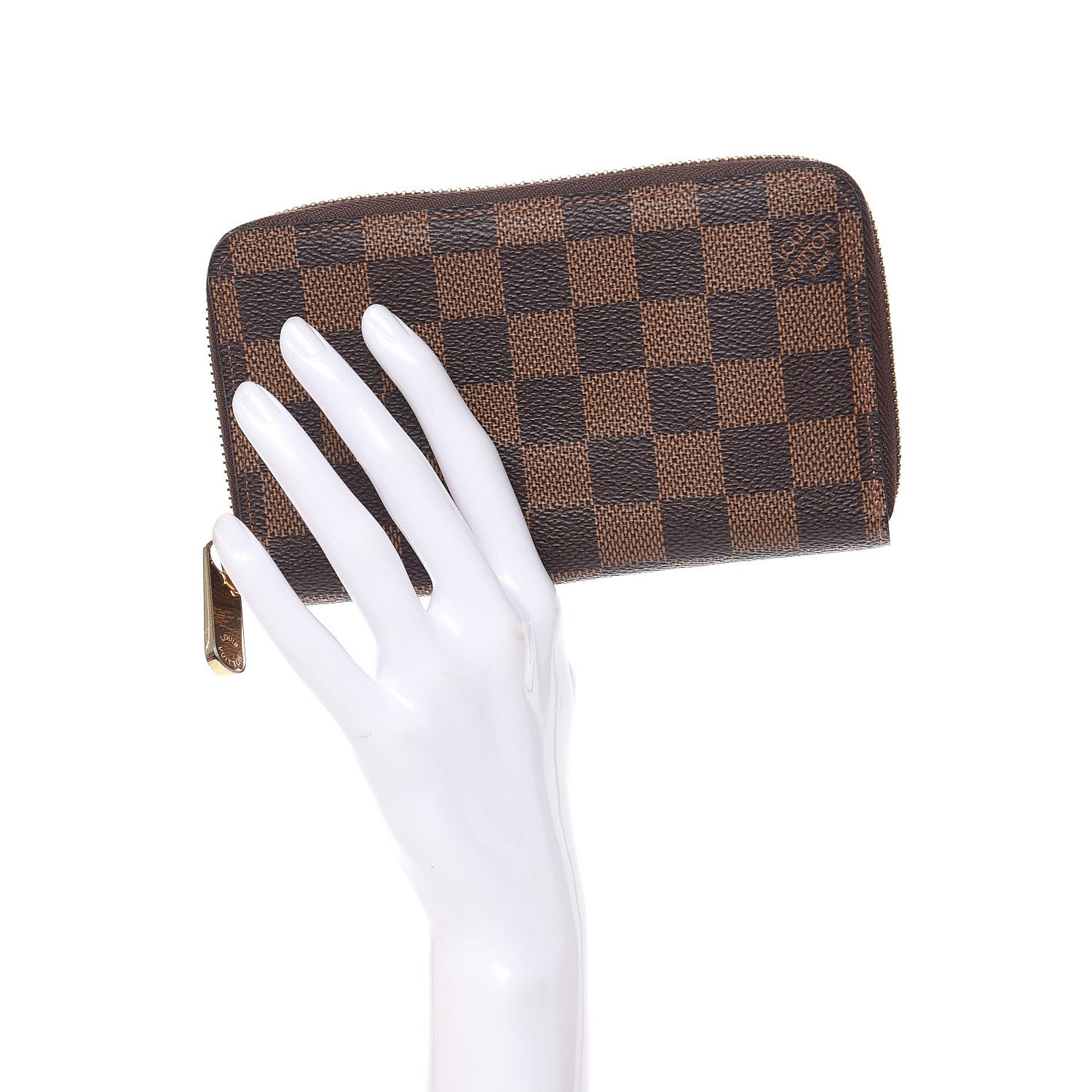 Louis Vuitton Damier Ebene Zippy Compact Wallet 2 of 8