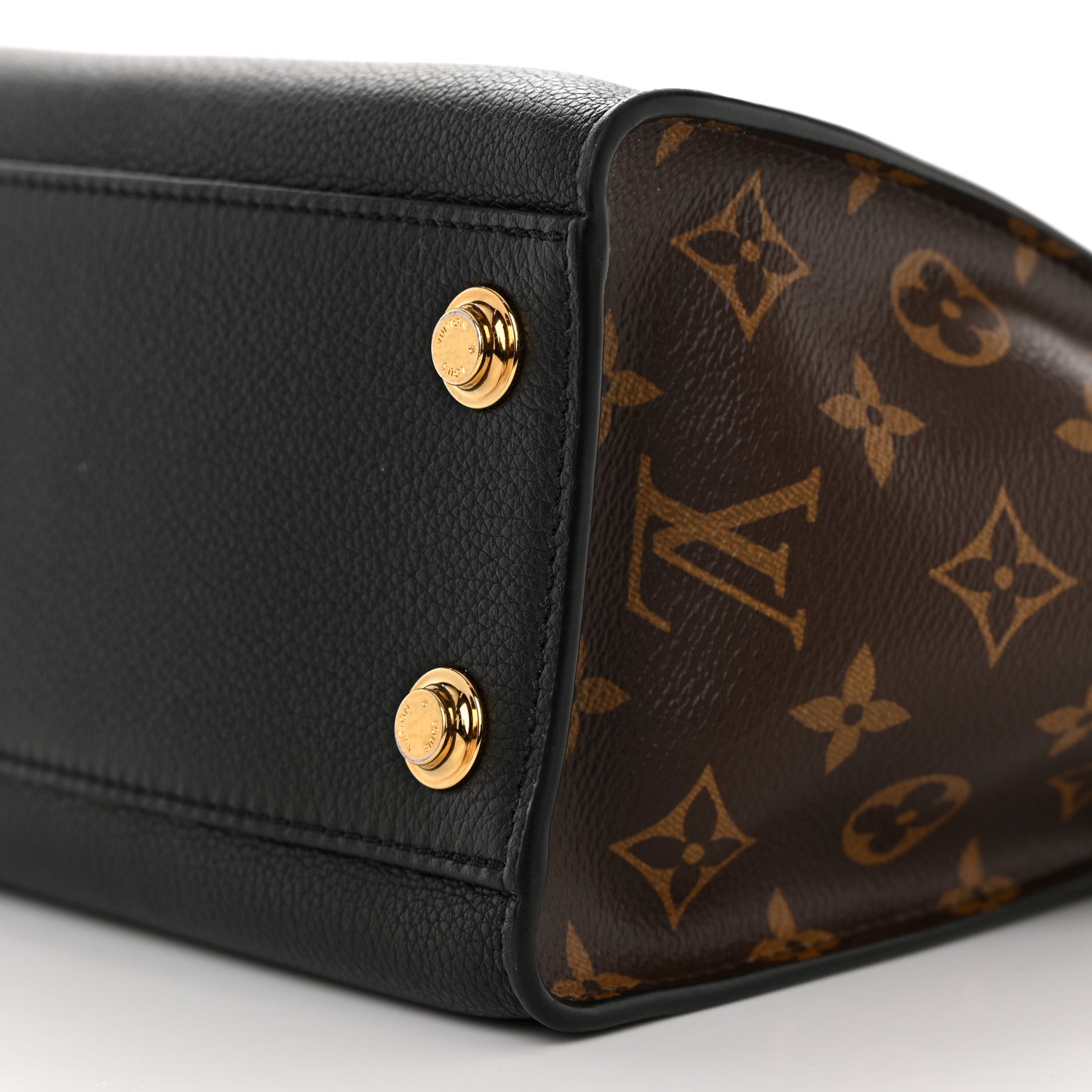 Louis Vuitton Calfskin Monogram On My Side PM Black 9 of 9