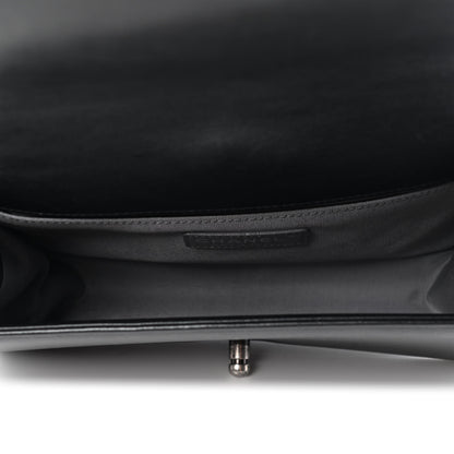 Chanel Calfskin Chevron Quilted Medium Boy Flap Black 4 of 4
