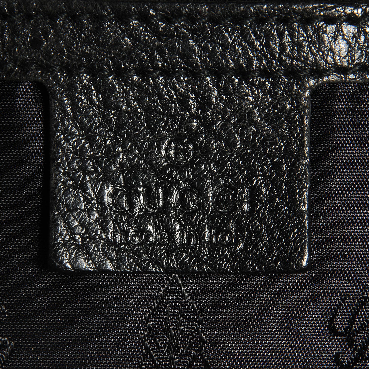 Gucci Leather Large Babouska Tote Black 6 of 8