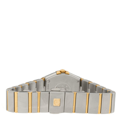 Omega Stainless Steel 18K Yellow Gold Diamond Bezel Mother of Pearl 24mm Constellation Quartz Watch 123.25.24.60.05.001 3 of 4