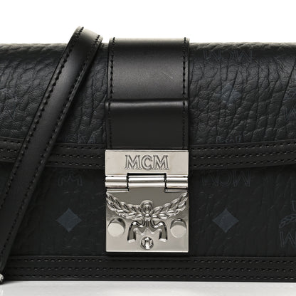 MCM Visetos Mini Tracy Crossbody Bag Black 7 of 11