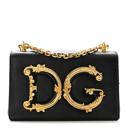 Dolce & Gabbana Nappa DG Girls Shoulder Bag Black 1 of 10