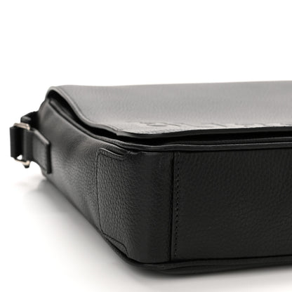Burberry Grainy Calfskin Embossed Bruno Messenger Black 8 of 9
