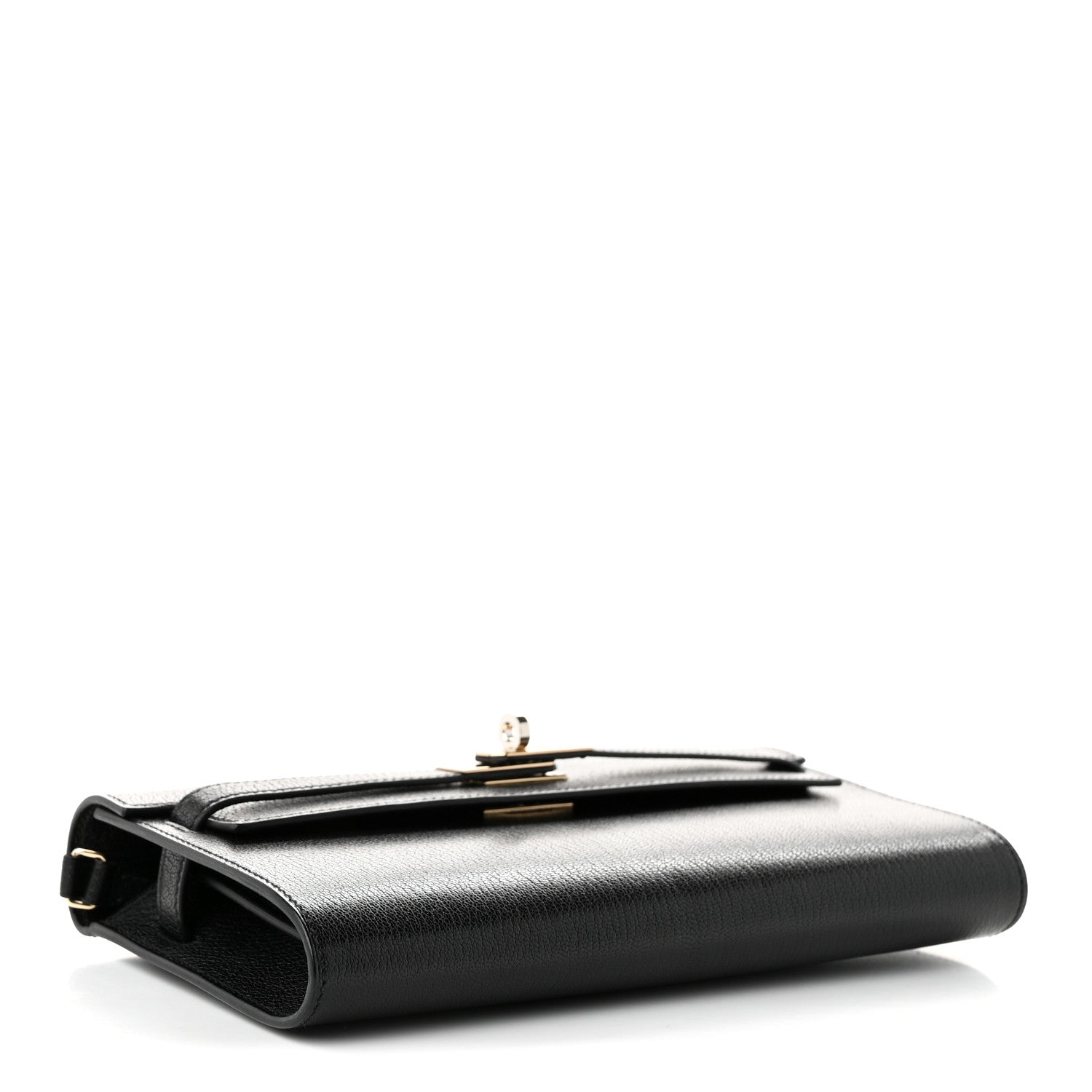 Hermes Chevre Chamkila Kelly Wallet To Go Black 4 of 10