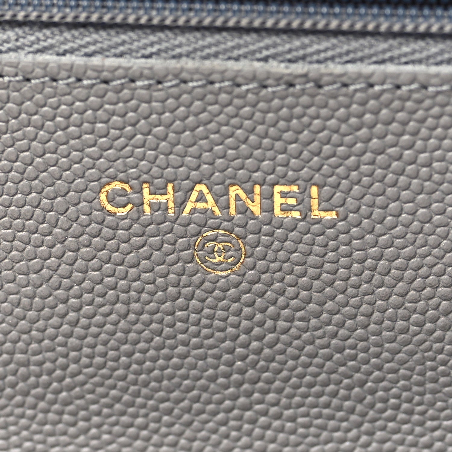 Chanel Caviar Quilted Wallet On Chain WOC Grey 6 of 11