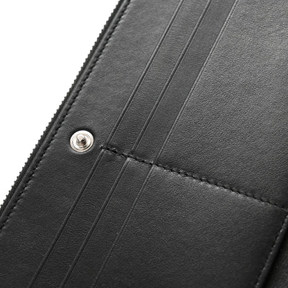 Chanel Grained Calfskin Quilted Long Zipped Wallet So Black 9 of 11