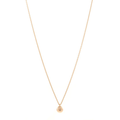 Tiffany 18K Rose Gold 8mm HardWear Ball Pendant Necklace 1 of 5