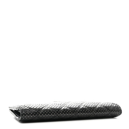 Chanel Lambskin Perforated Yen Wallet Black 4 of 10