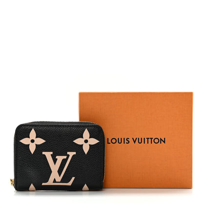 Louis Vuitton Empreinte Monogram Giant Zippy Coin Purse Black Beige 15 of 15