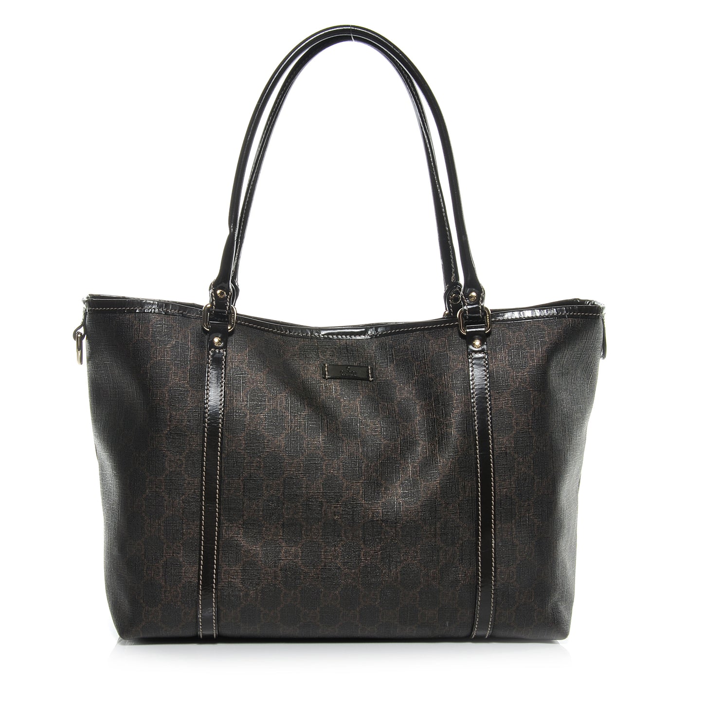 GG Plus Monogram Medium Joy Tote Dark Brown