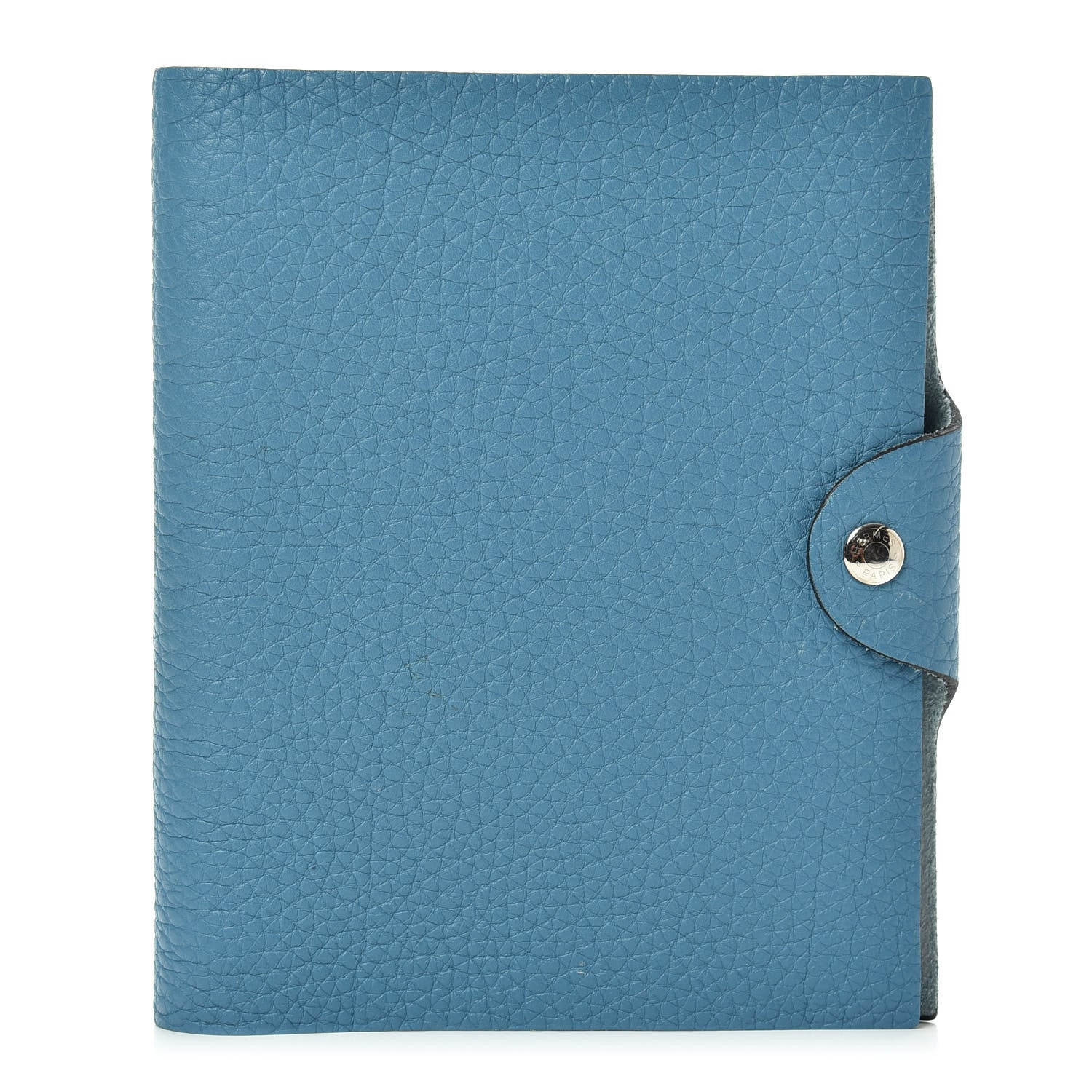 Hermes Taurillon Clemence Ulysse PM Notebook Cover Blue Jean 1 of 7