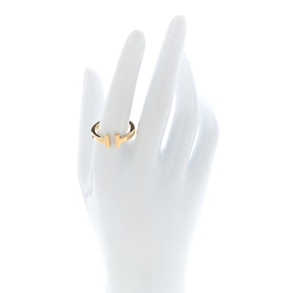 Tiffany 18K Yellow Gold T Square Ring 60 9 2 of 4