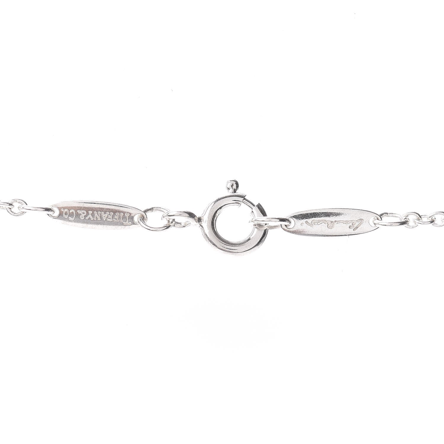 Tiffany Sterling Silver 27mm Elsa Peretti Open Heart Pendant Necklace 4 of 4