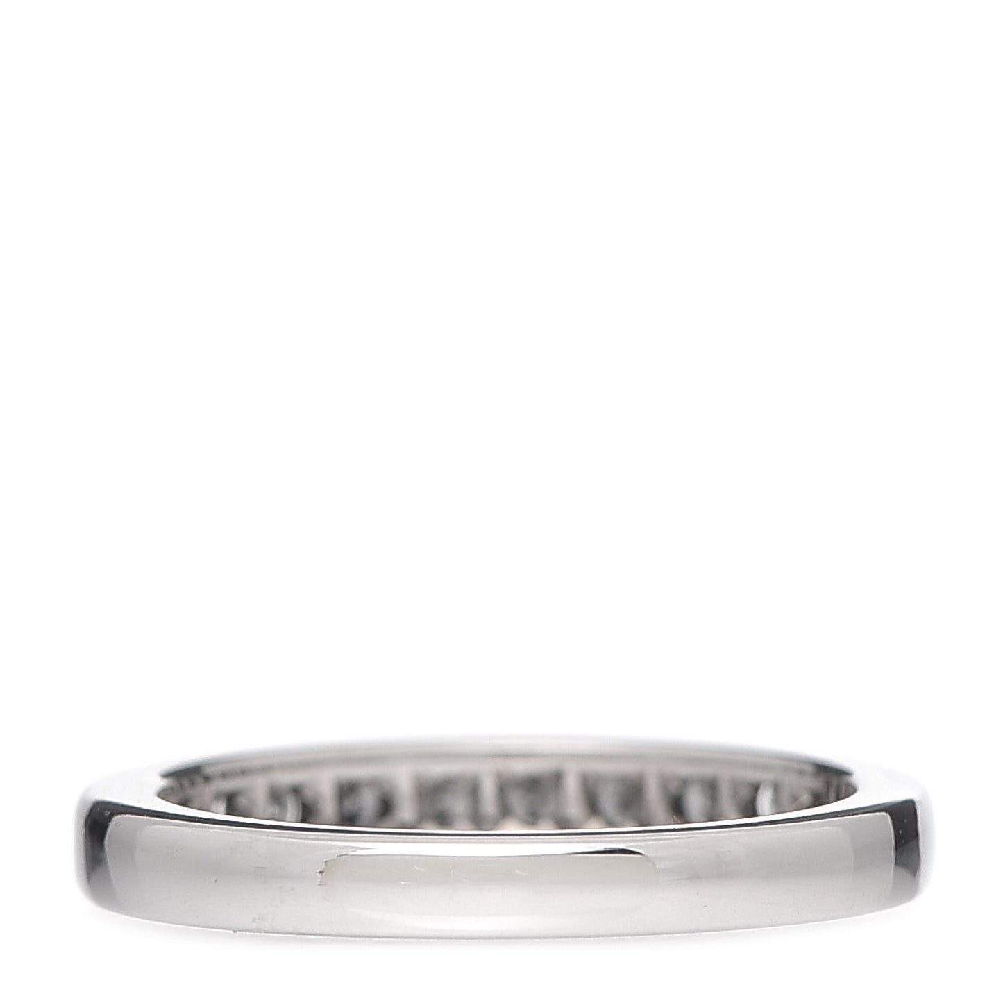 Platinum Diamond .33ctw Half Circle Wedding Band Ring 52 6