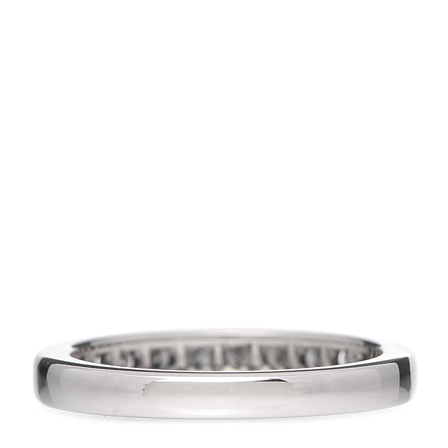 Tiffany Platinum Diamond .33ctw Half Circle Wedding Band Ring 52 6 3 of 6
