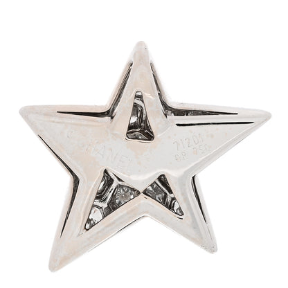 Chanel 18K White Gold Diamond Comete Geode Pendant 3 of 3