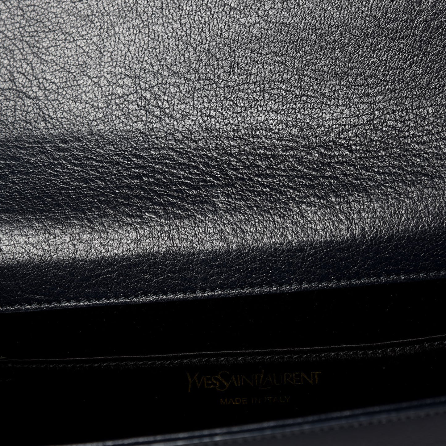 Calfskin Large Belle De Jour Clutch Deep Marine