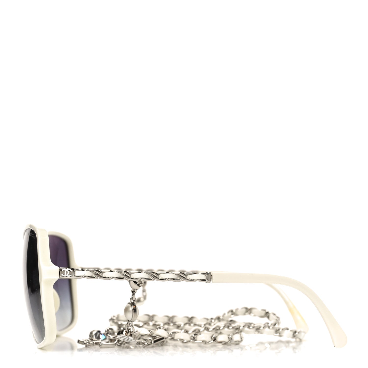 CHANEL(シャネル) サングラス 5210-Q-A Chanel Acetate Metal Lambskin Square Chain Sunglasses 5210-Q-A