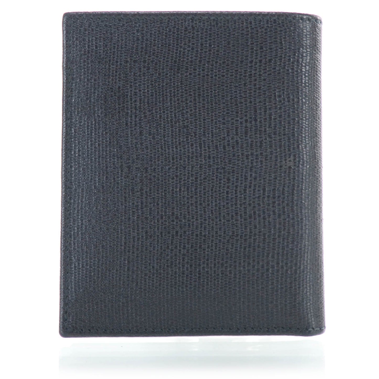 Textured Leather Y Wallet Black